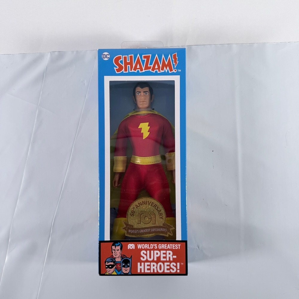 Mego DC Comics Shazam World's Greatest Super-Heroes 50th 8" Action Figure New